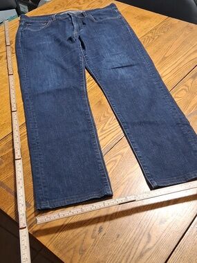7 FOR ALL MANKIND Mens Jeans BLUE 33 SLIMMY Denim Used Straight Legs ? Pants